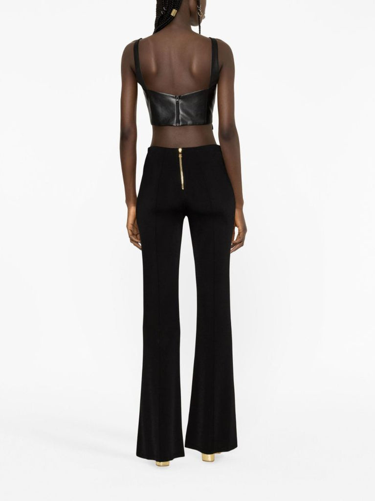 Black Double Breasted Trousers