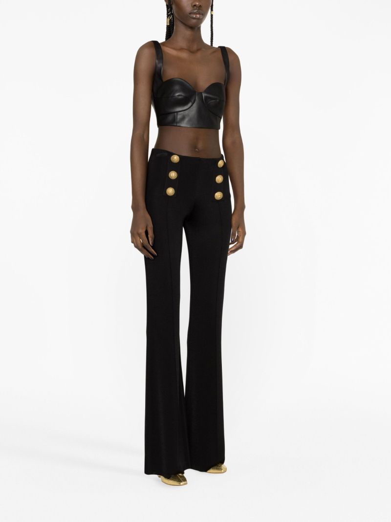 Black Double Breasted Trousers