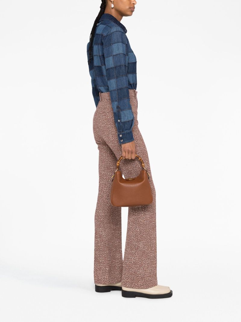 Brown Diana Small Leather Tote Bag
