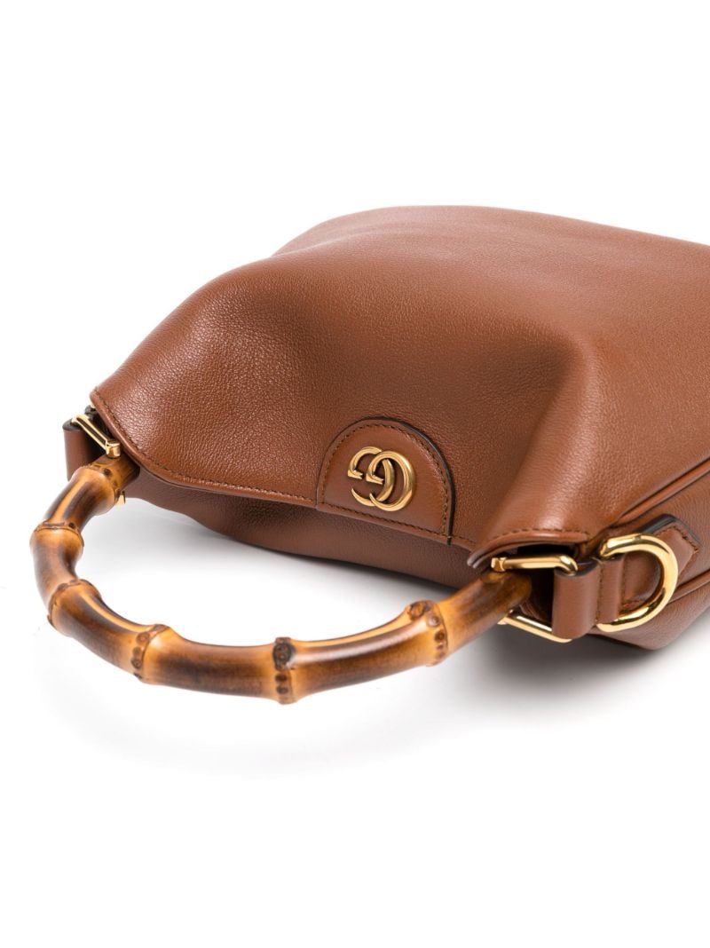 Brown Diana Small Leather Tote Bag