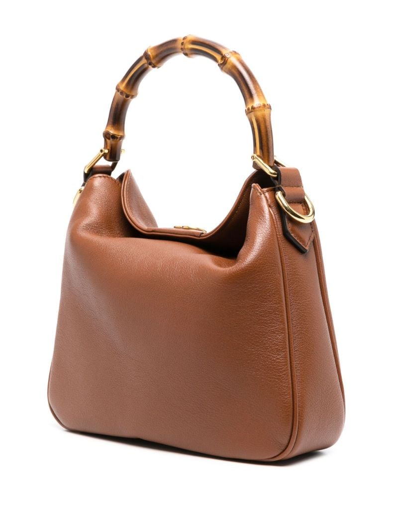 Brown Diana Small Leather Tote Bag