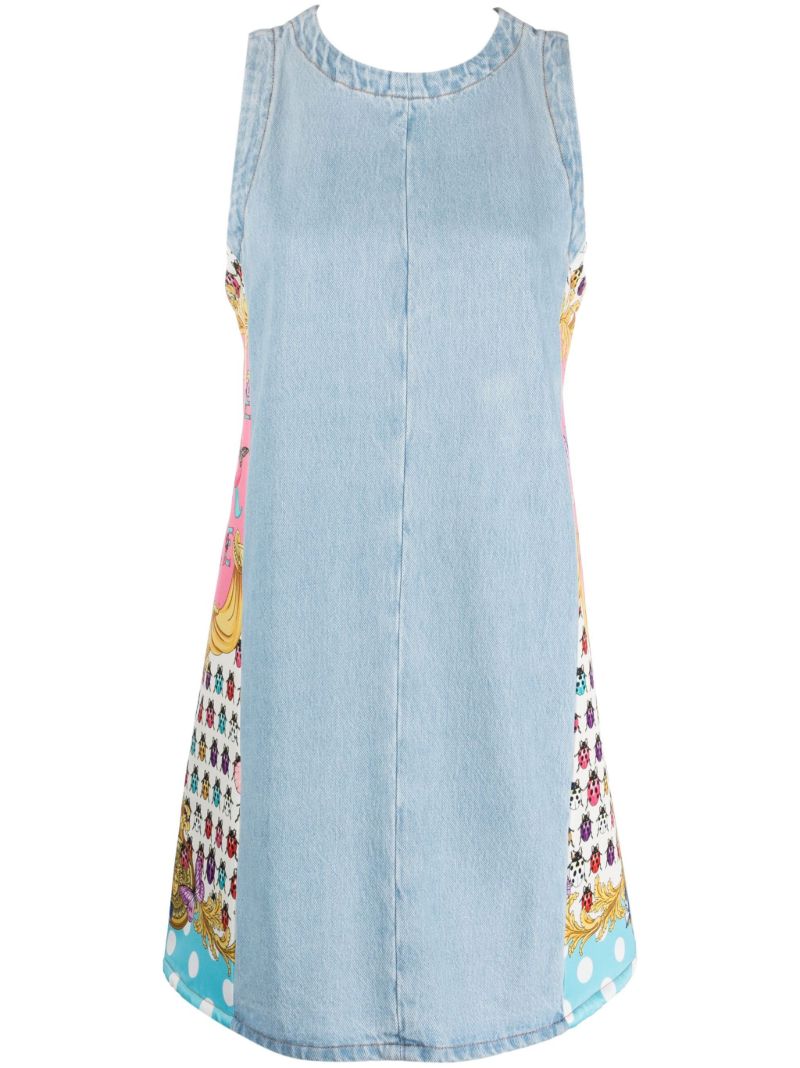 X Dua Lipa Blue Butterflies Denim Mini Dress
