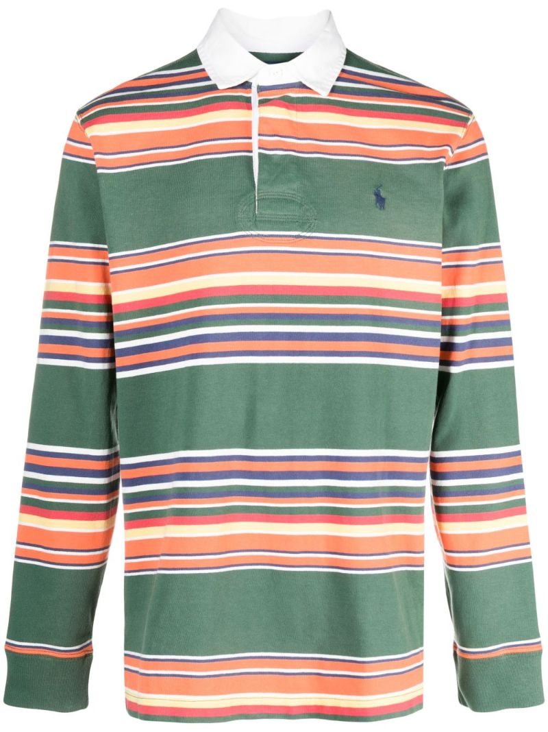 Green the Iconic Striped Rugby Shirt