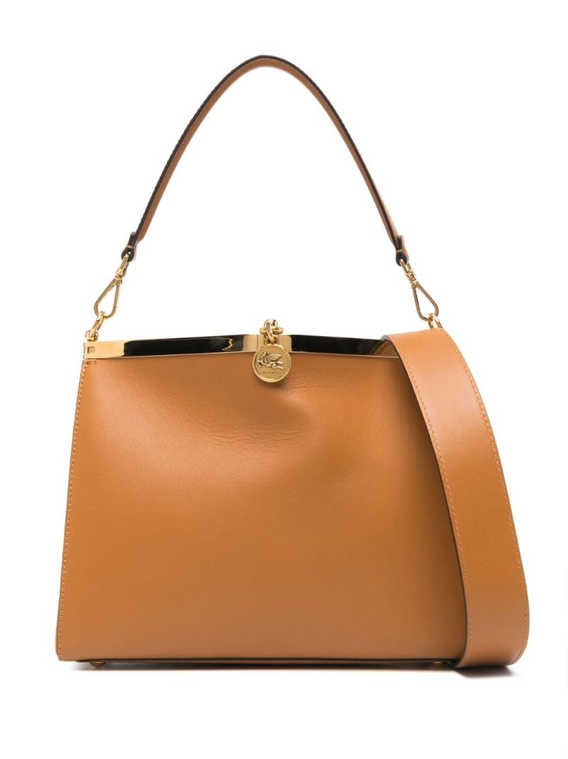 Brown Vela Medium Leathertote Bag