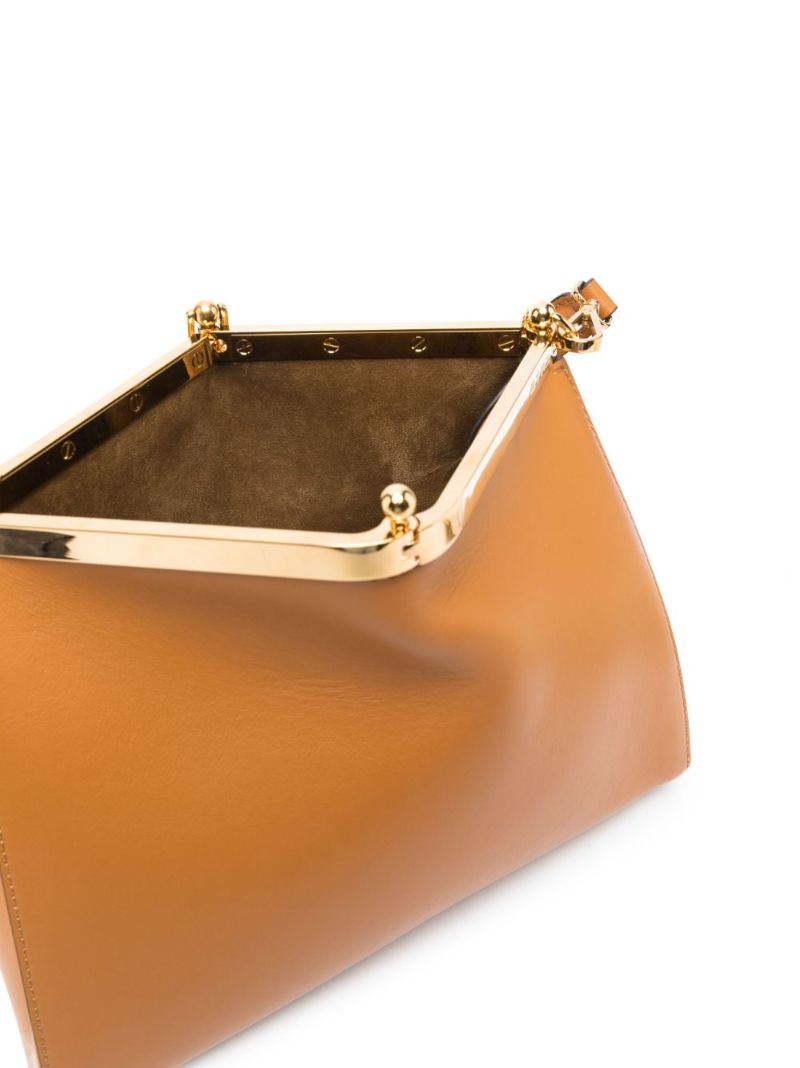 Brown Vela Medium Leathertote Bag