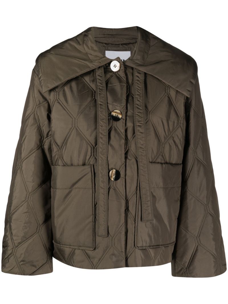 Green Quilted Jacket
