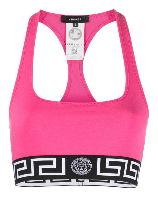 Pink Topeka Cotton Sports Bra