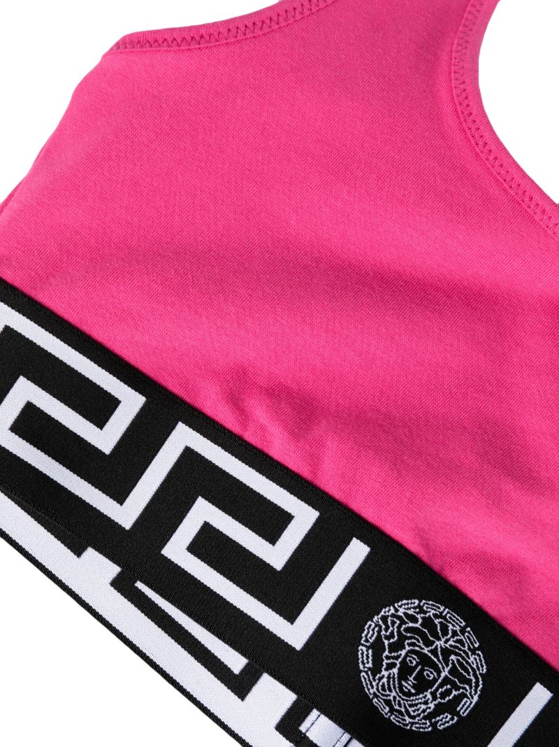 Pink Topeka Cotton Sports Bra