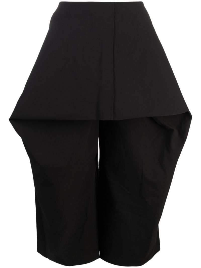 Black Canopy Wide-leg Trousers