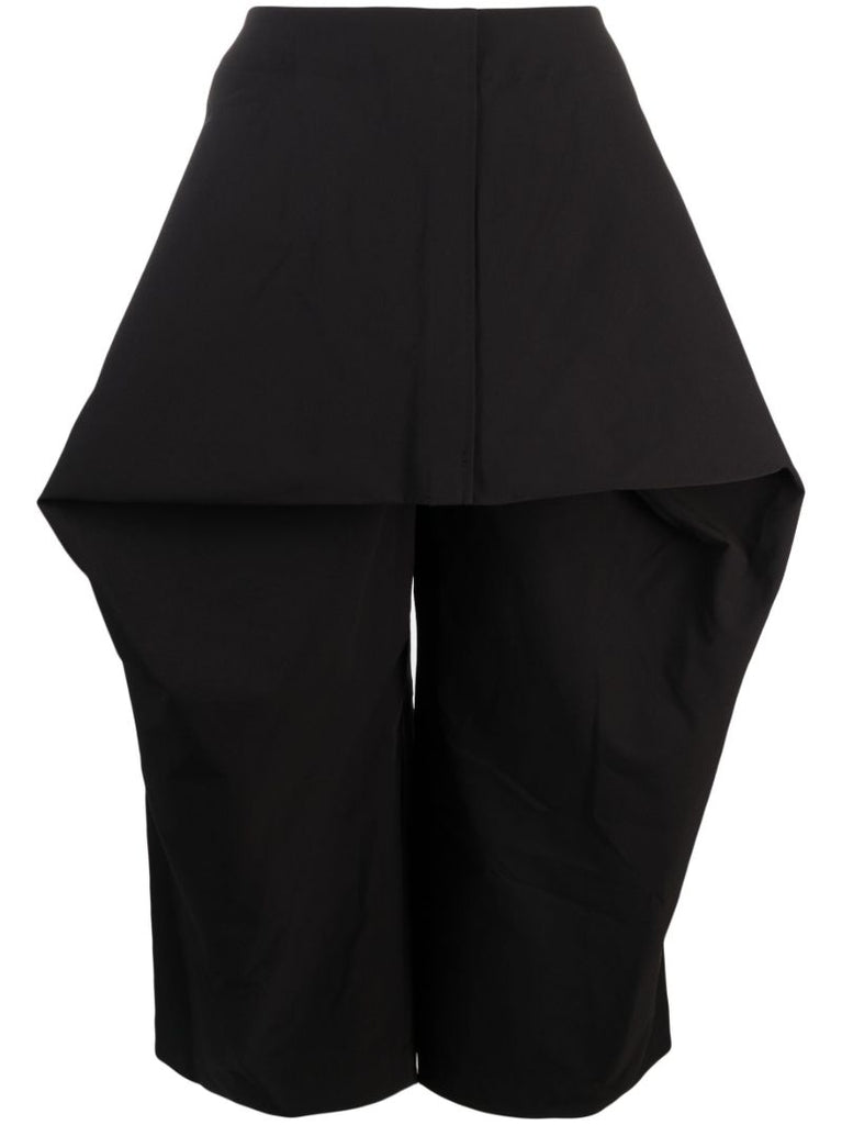 Black Canopy Wide-leg Trousers