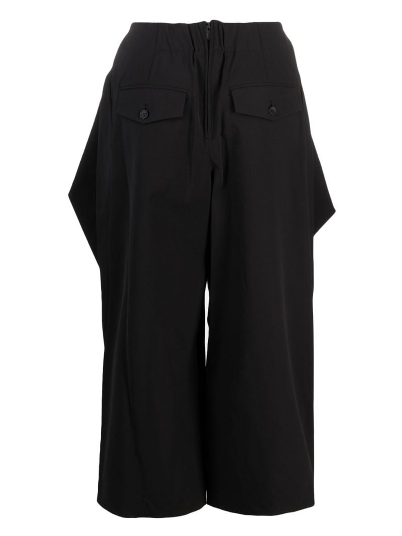 Black Canopy Wide-leg Trousers