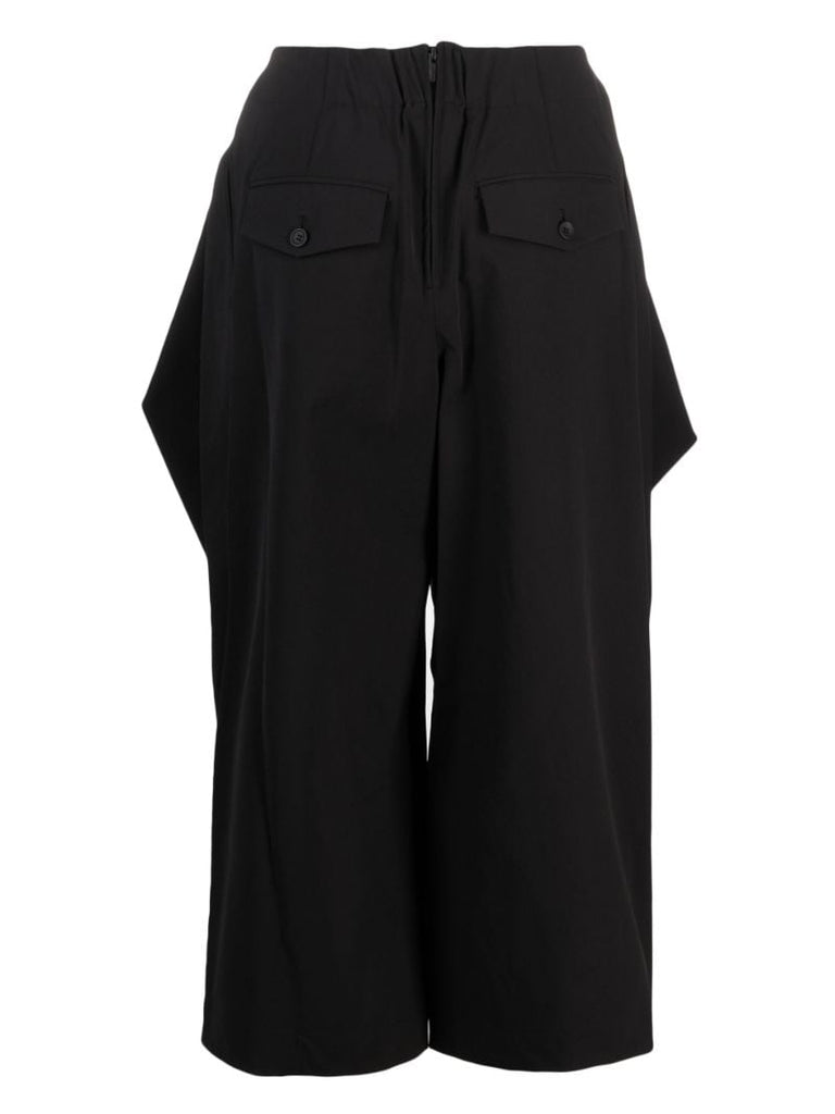 Black Canopy Wide-leg Trousers
