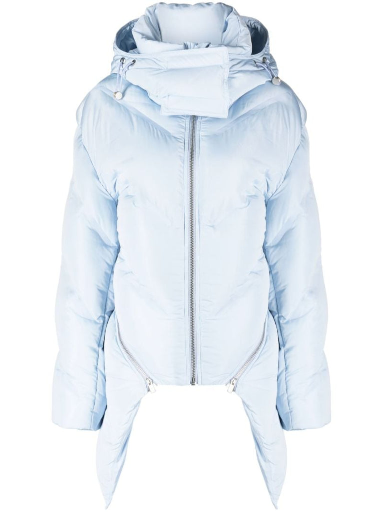 Blue Welded Down-filled Quilted Jacket
