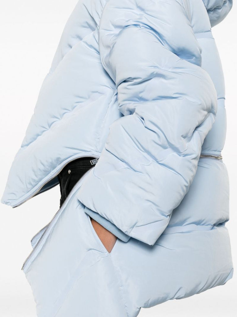 Blue Welded Down-filled Quilted Jacket