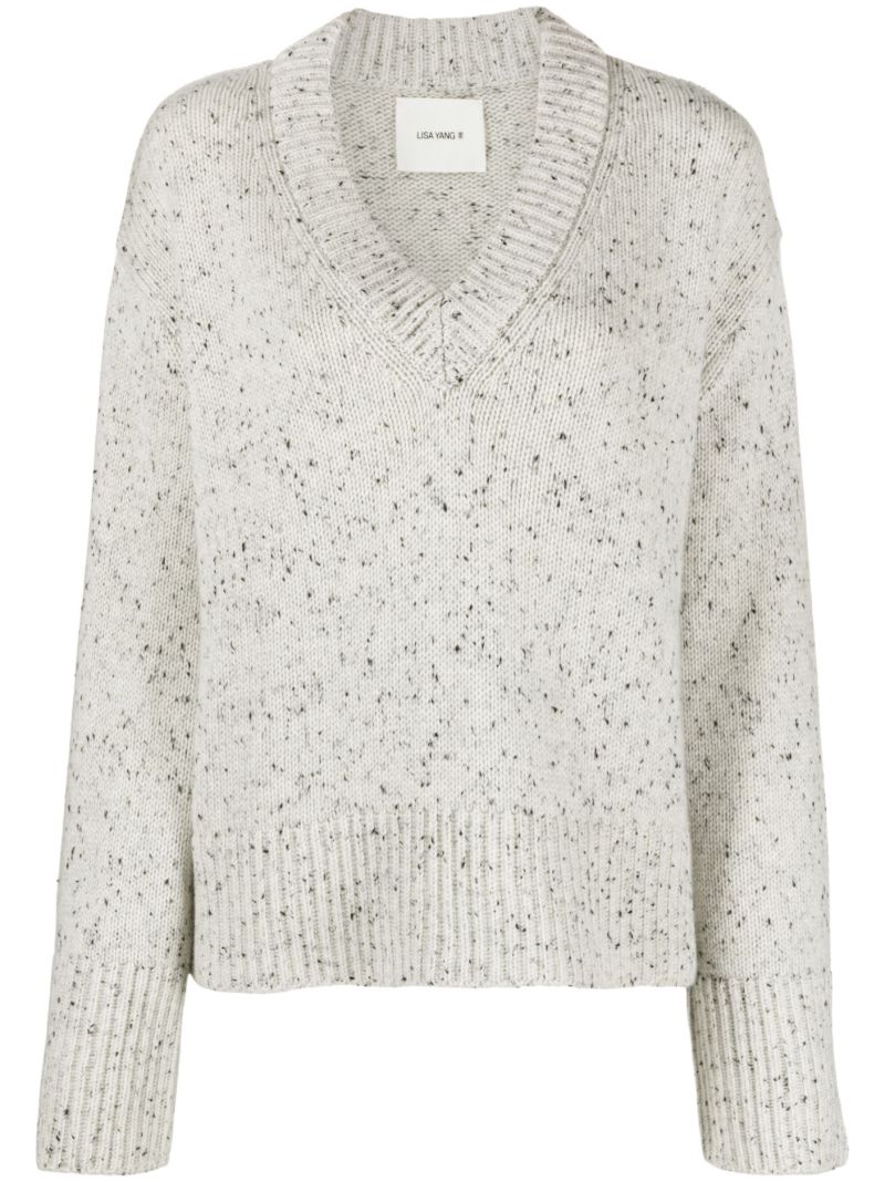 Grey Aletta Cashmere Sweater