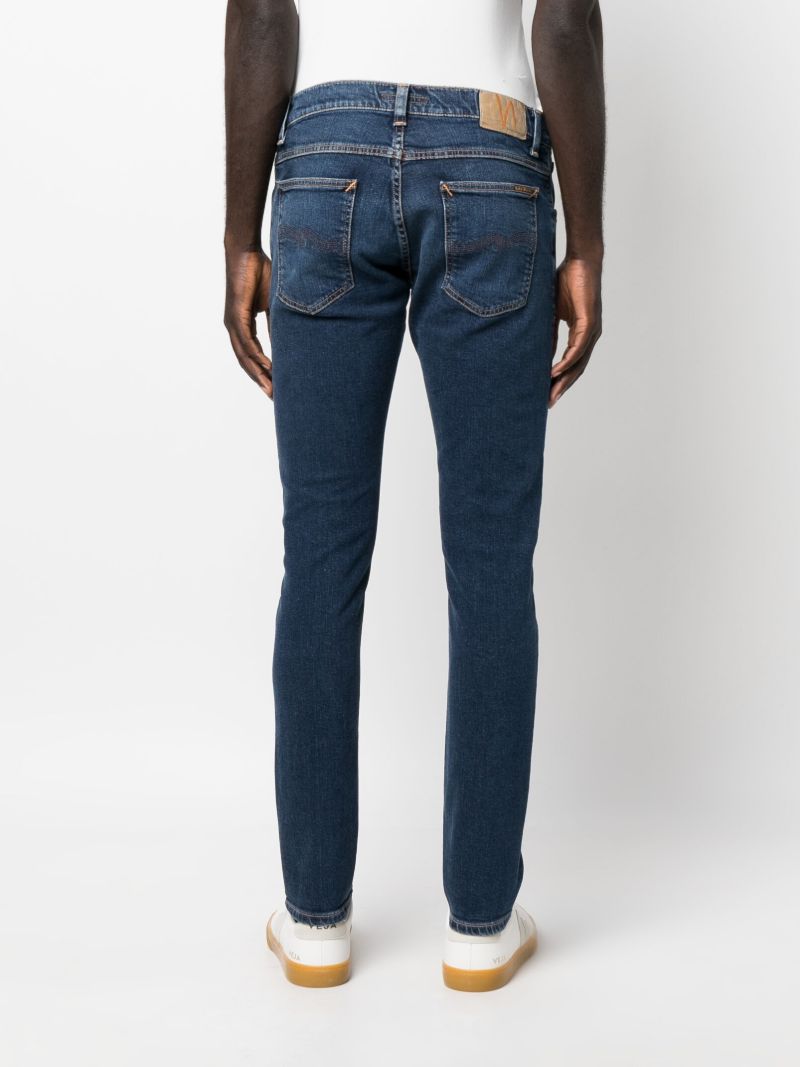 Blue Tight Terry Slim-fit Jeans