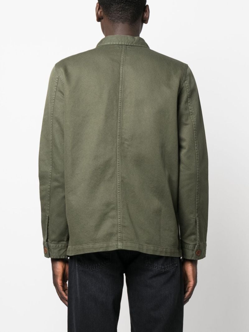 Green Barney Cotton Shirt Jacket