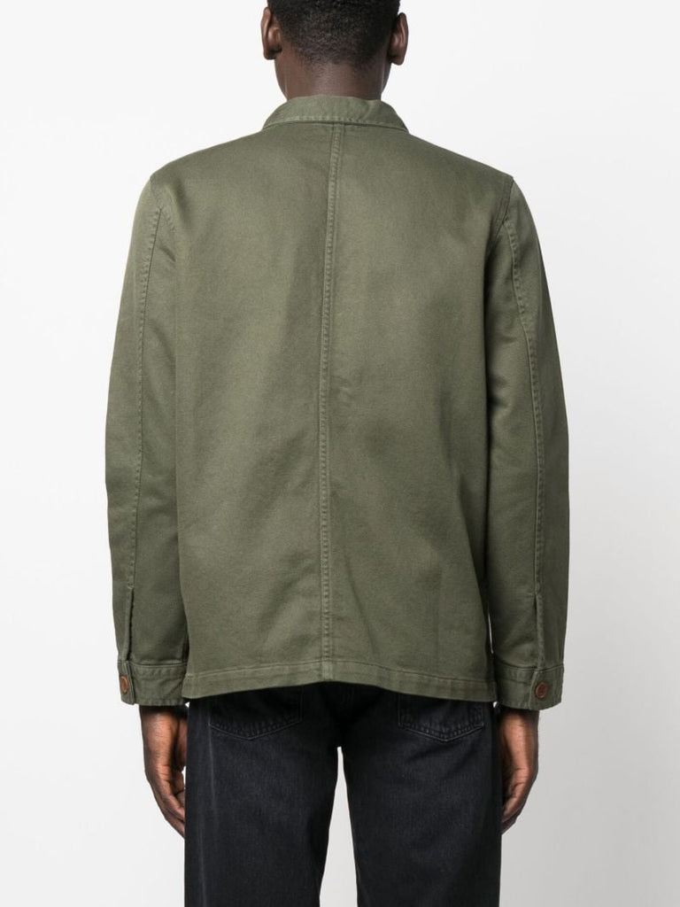 Green Barney Cotton Shirt Jacket