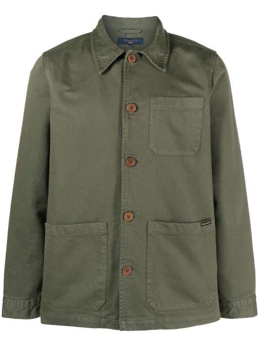 Green Barney Cotton Shirt Jacket