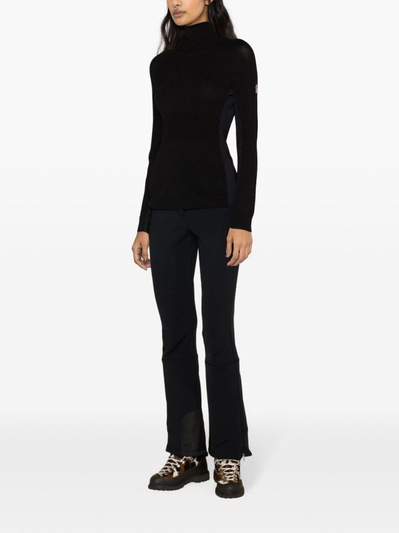 Black Roll-neck Wool Sweater