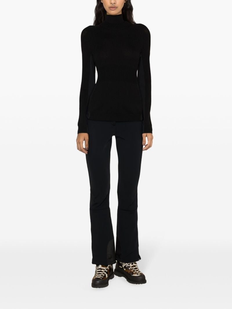 Black Roll-neck Wool Sweater