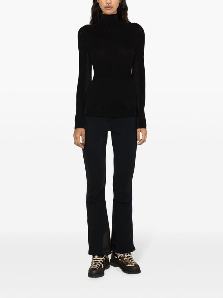Black Roll-neck Wool Sweater