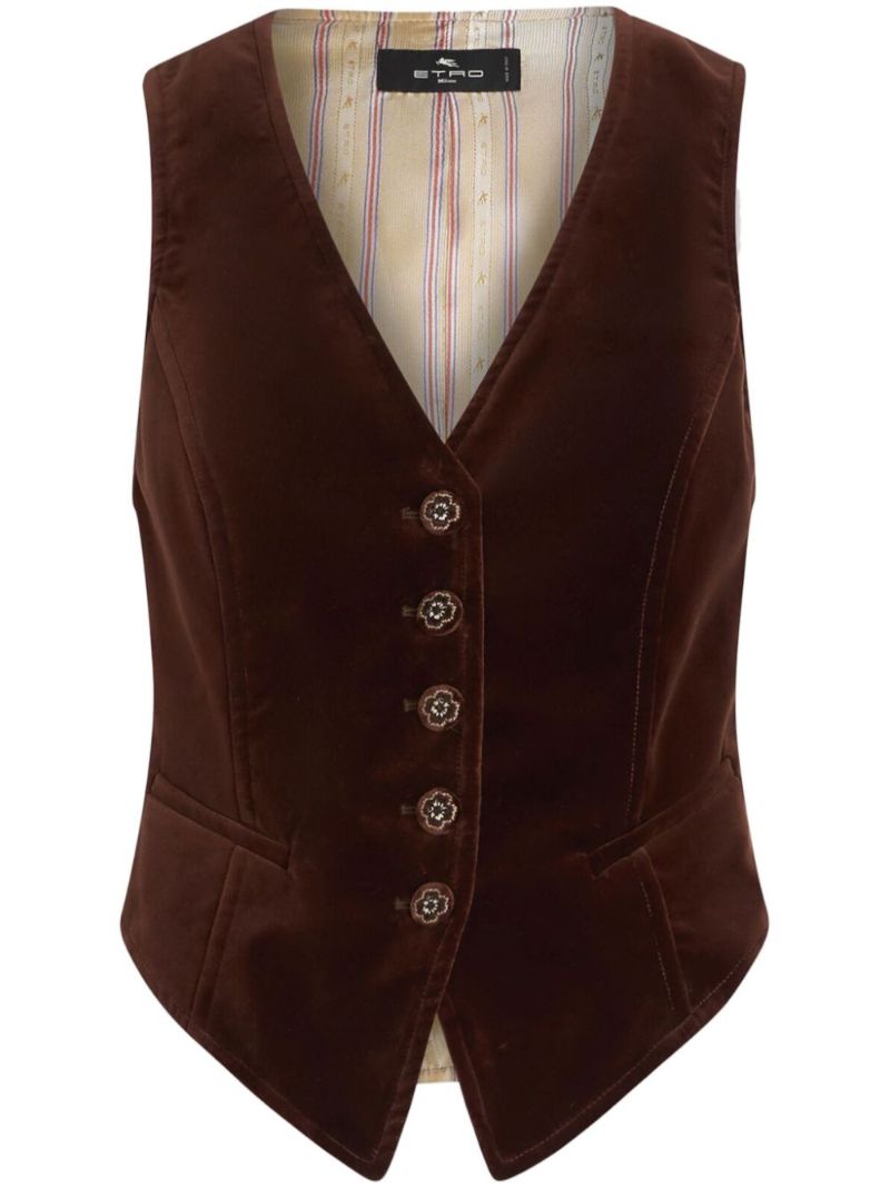 Brown Velvet Waistcoat