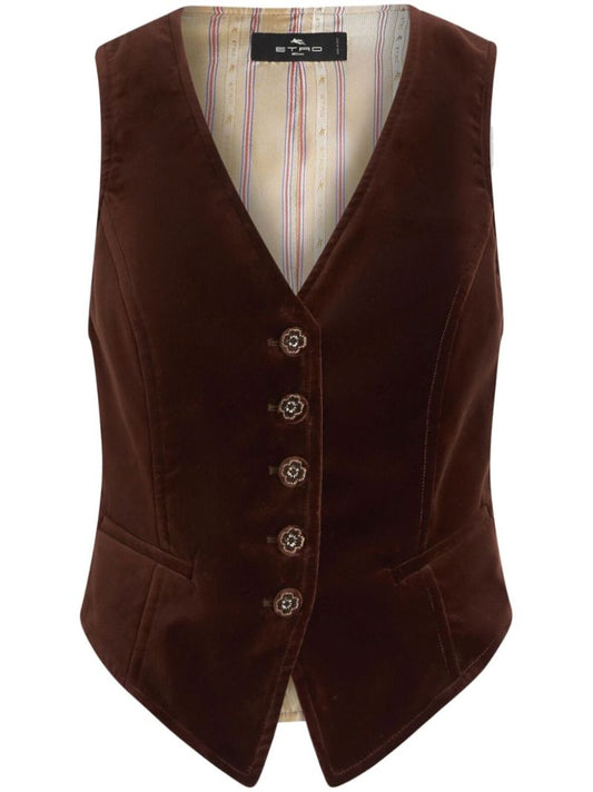 Brown Velvet Waistcoat