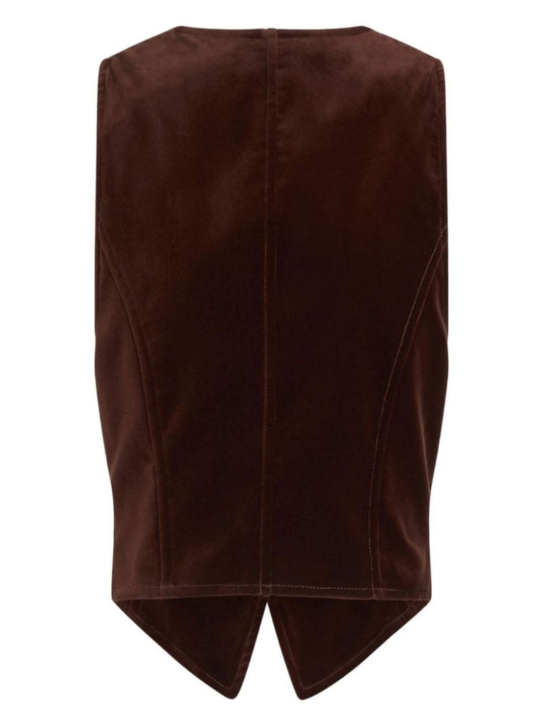 Brown Velvet Waistcoat