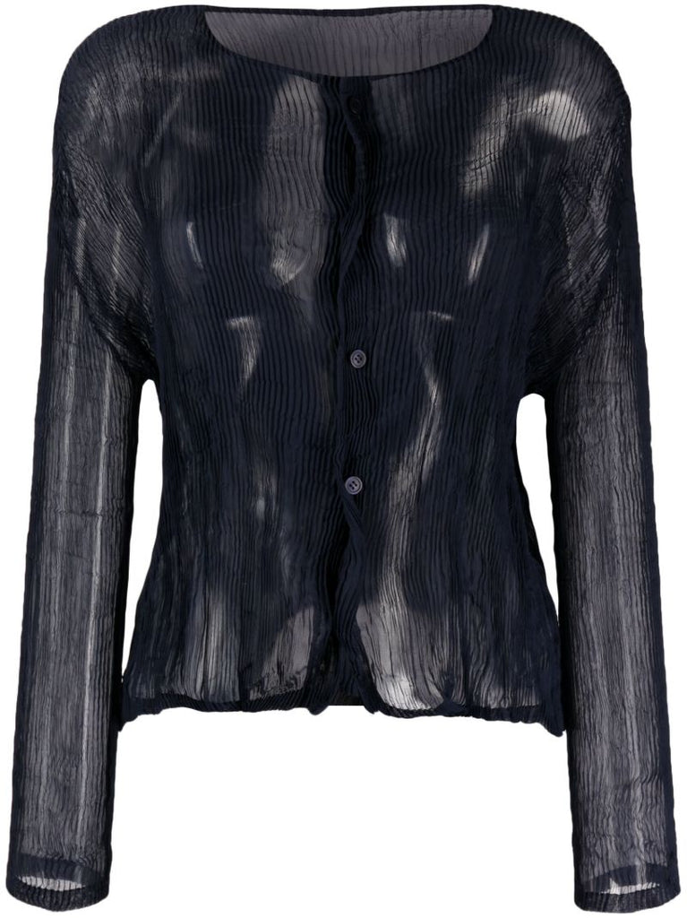 Blue Chiffon Twist 1 Shirt