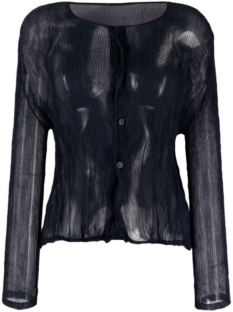 Blue Chiffon Twist 1 Shirt