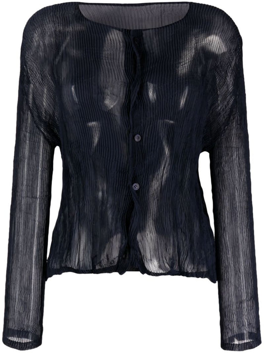 Blue Chiffon Twist 1 Shirt
