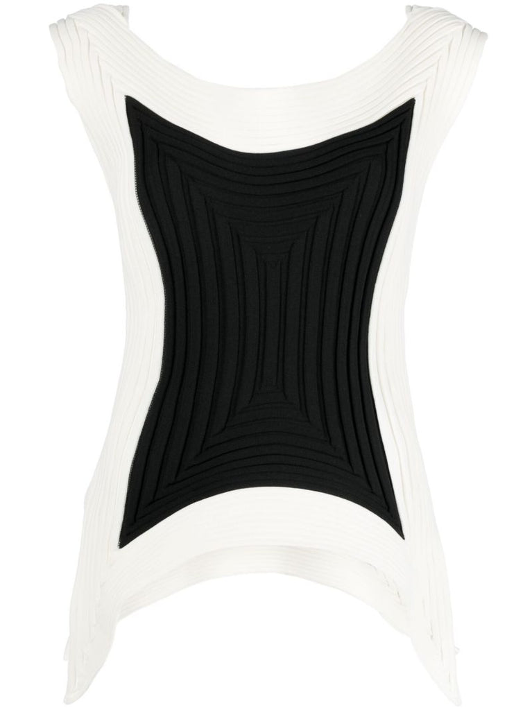 Black and White Square Scheme-1 Top