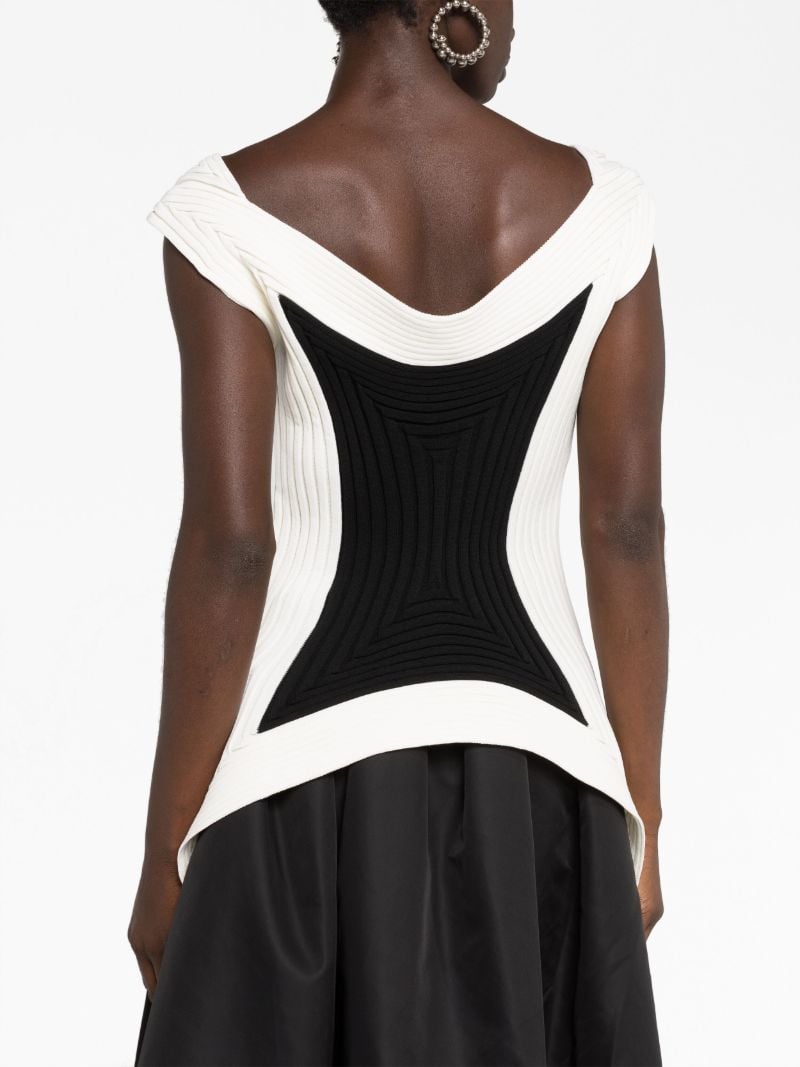 Black and White Square Scheme-1 Top