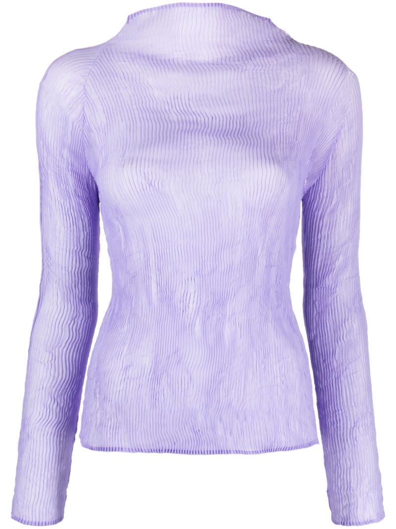 Purple Chiffon Twist 1 Top