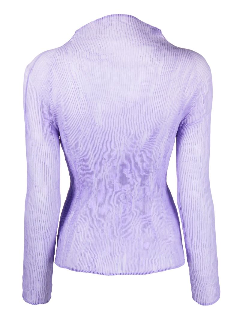 Purple Chiffon Twist 1 Top