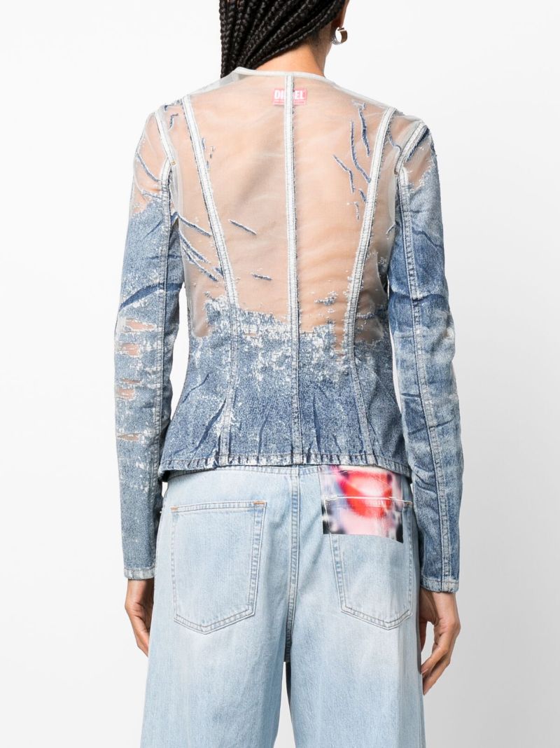 Blue De-milly-fsd1 Fitted Jacket