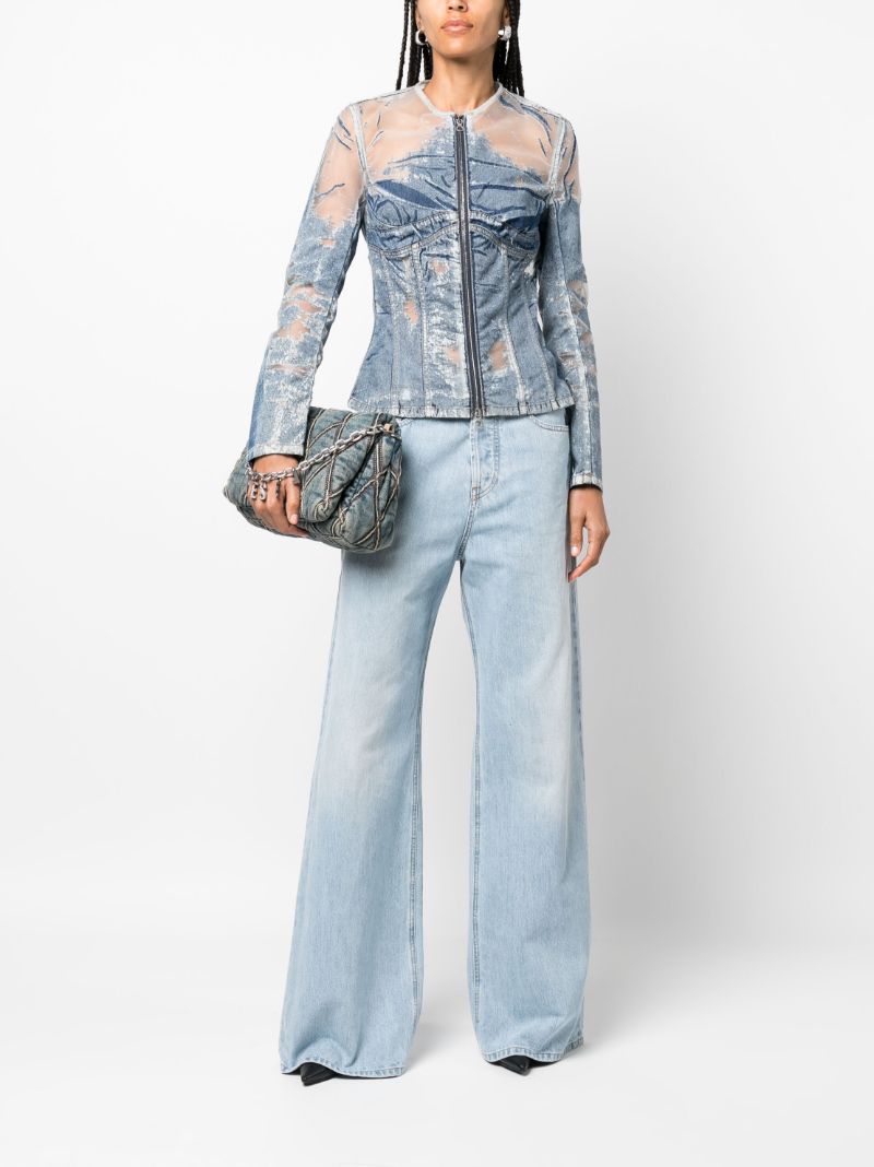 Blue De-milly-fsd1 Fitted Jacket