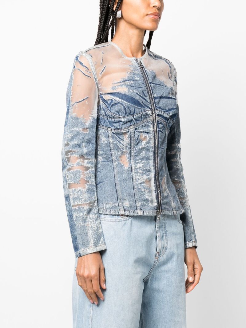 Blue De-milly-fsd1 Fitted Jacket