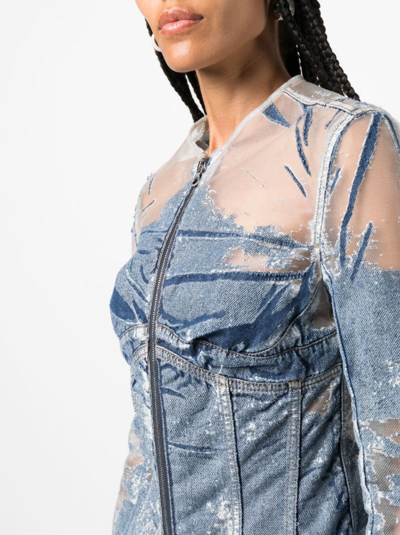 Blue De-milly-fsd1 Fitted Jacket