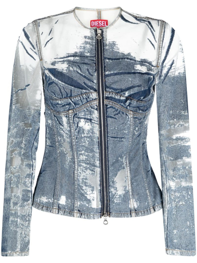 Blue De-milly-fsd1 Fitted Jacket