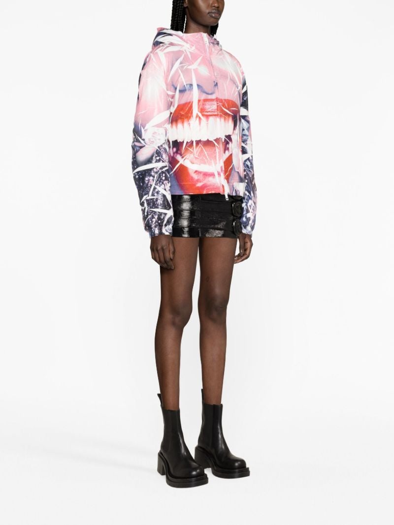 Multicoloured Smiley Face-print Jacket