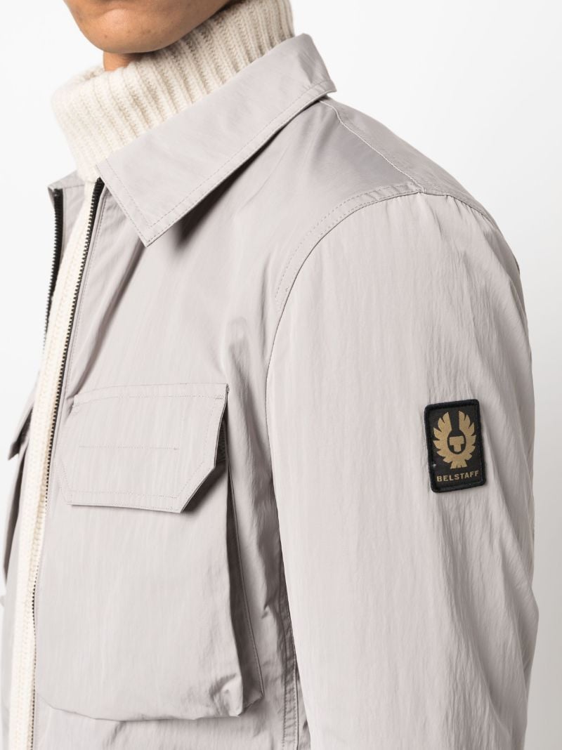 Grey Staunton Zip-up Shirt Jacket