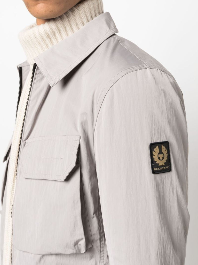 Grey Staunton Zip-up Shirt Jacket