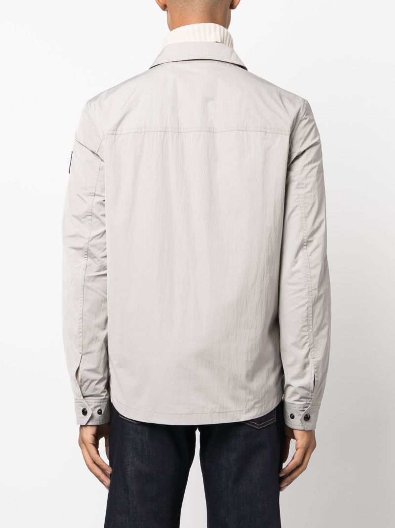 Grey Staunton Zip-up Shirt Jacket