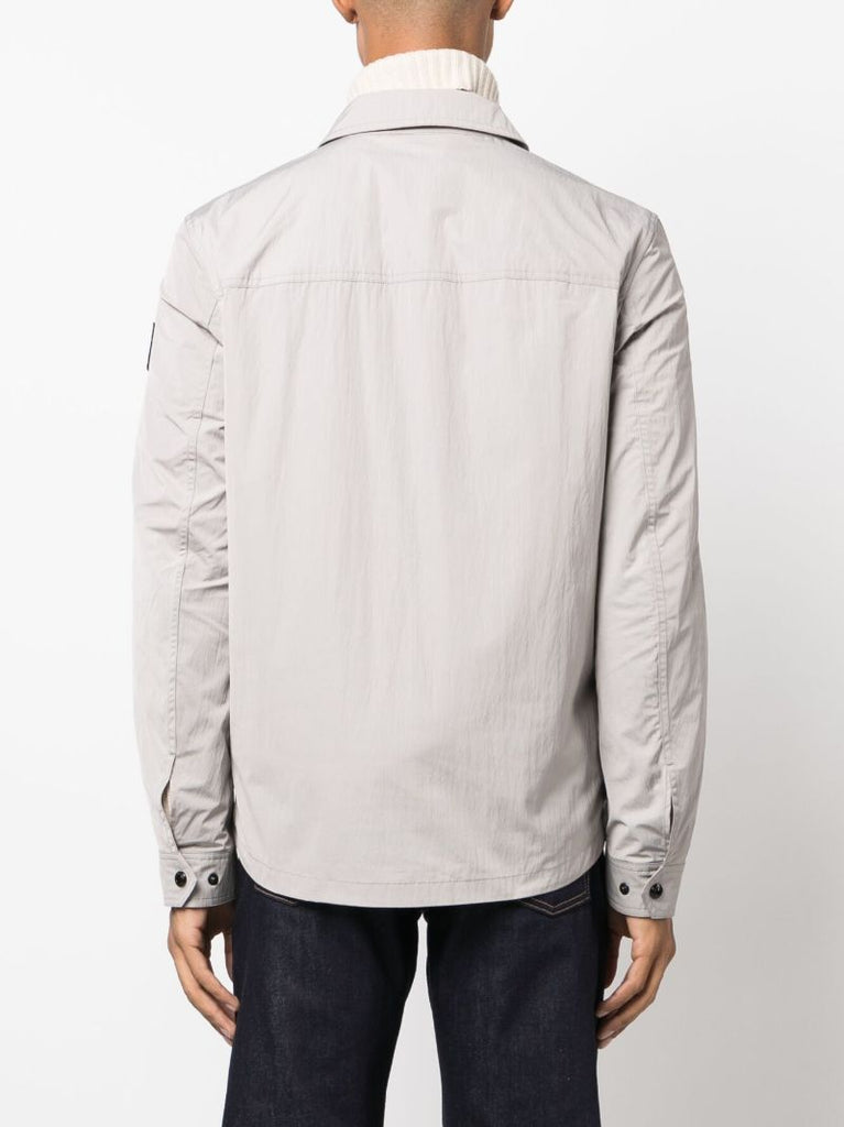 Grey Staunton Zip-up Shirt Jacket