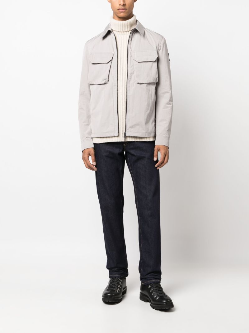 Grey Staunton Zip-up Shirt Jacket