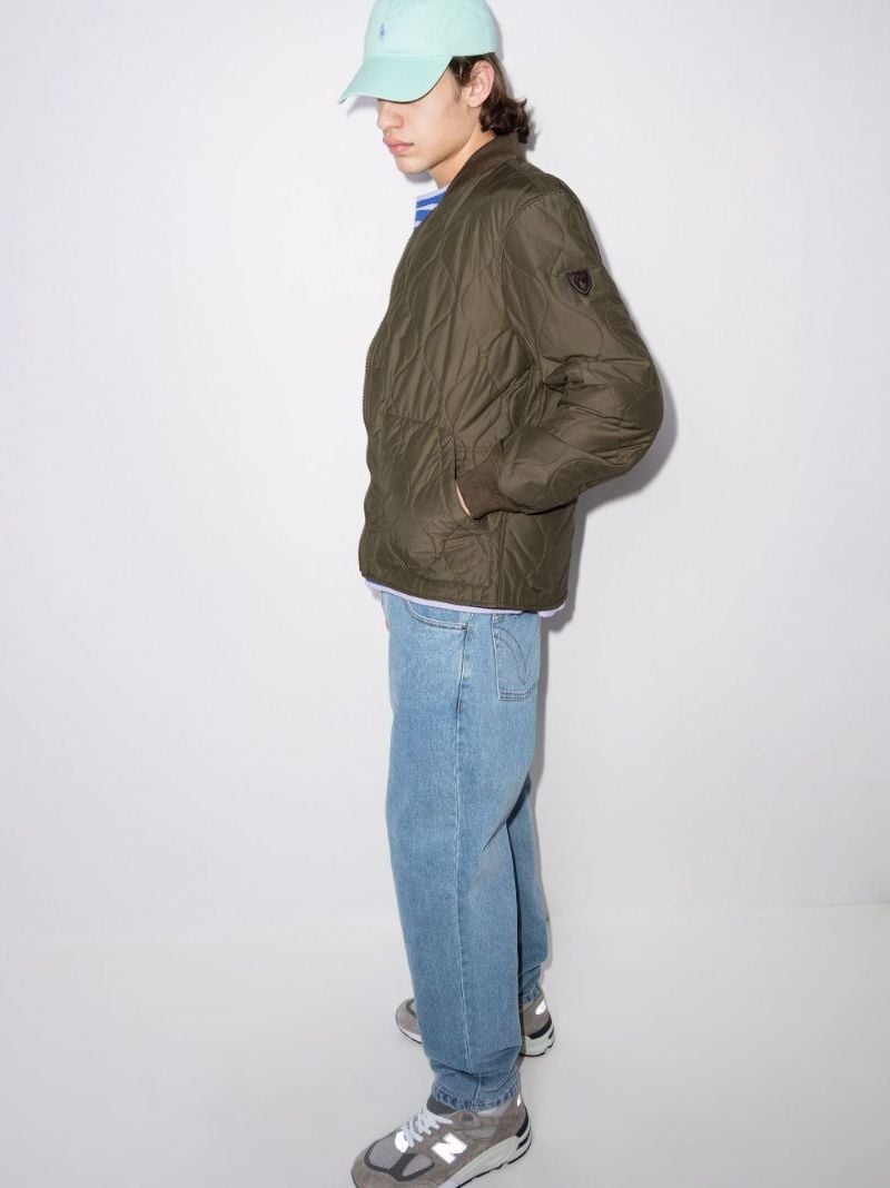 Quilted Bomber Jacket