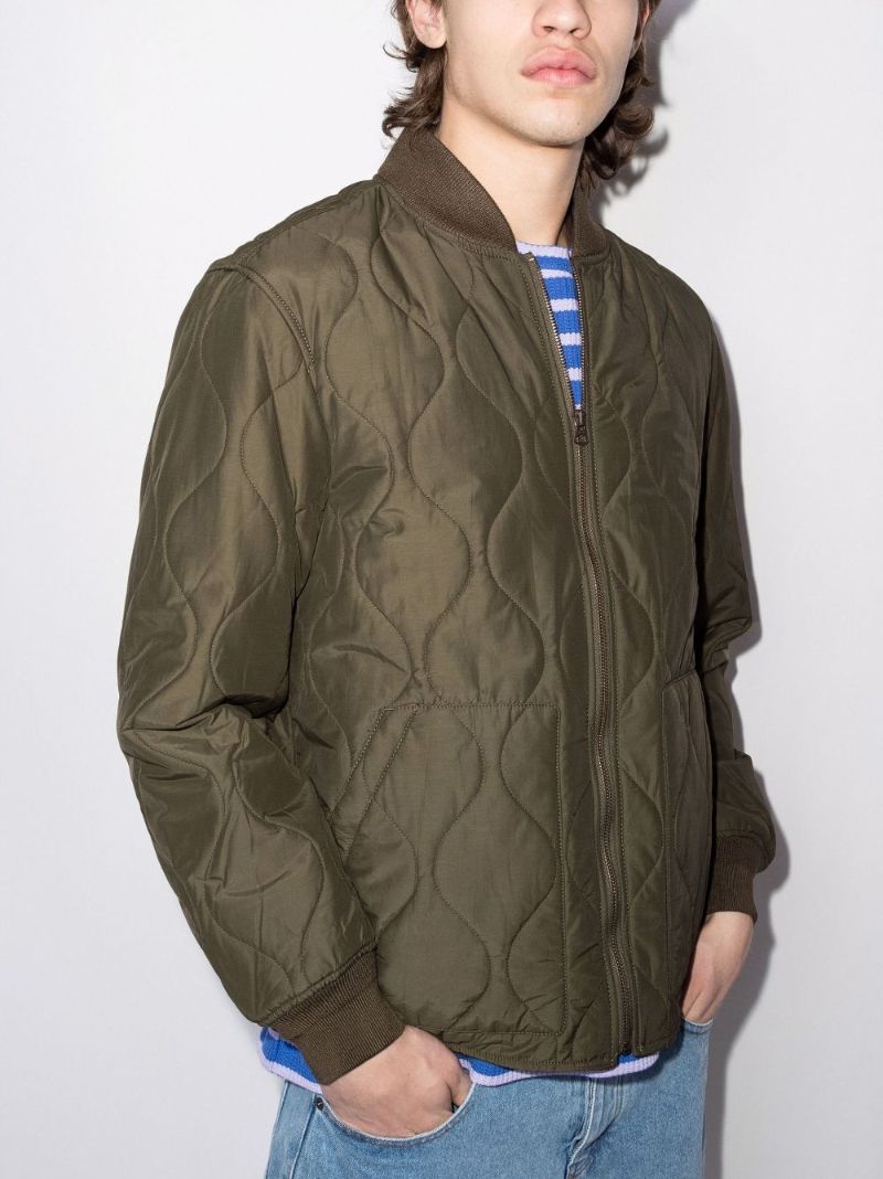 Quilted Bomber Jacket