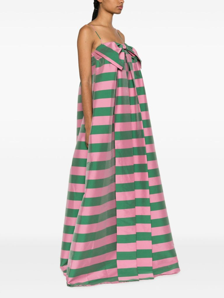 Pink Estelle Striped Maxi Dress